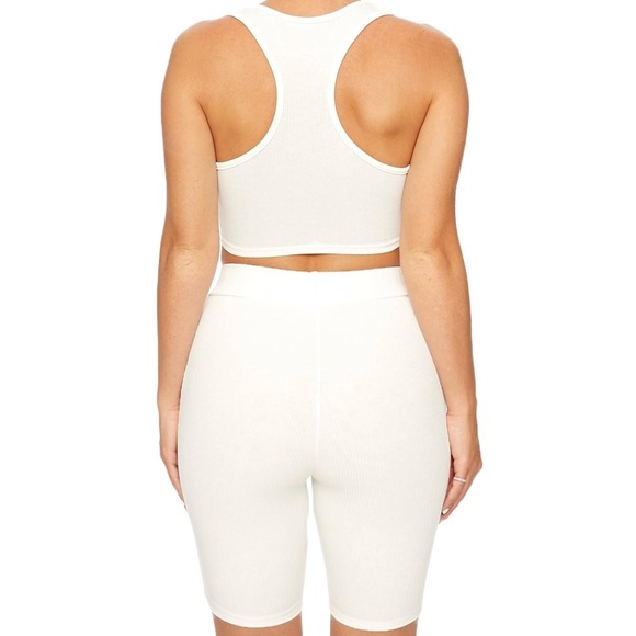 LAST ONE Naked Wardrobe Ribbed racerback short set - Picture 5 of 7